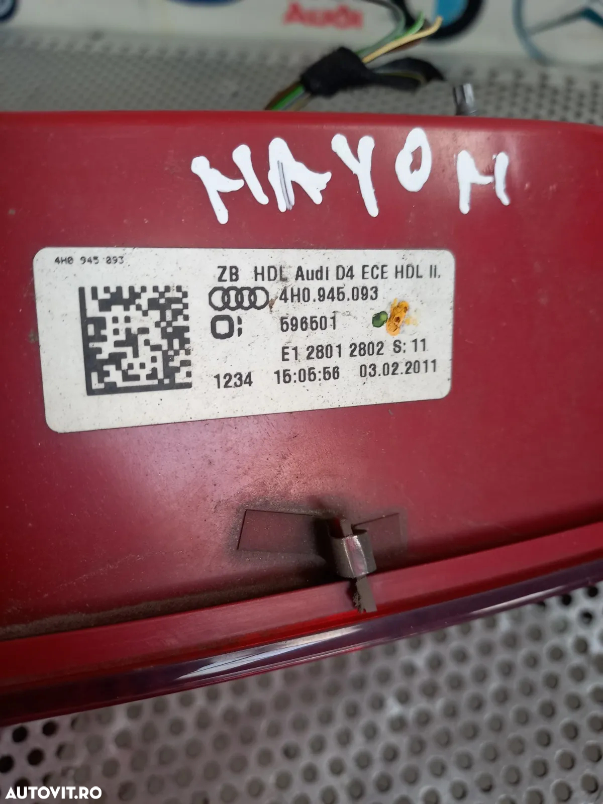 Stopuri Lampa Stop Tripla Stanga Dreapta LED Haion Hayon Audi A8 4H D4 Dupa 2010 Cod 4H 4H Dezmembr - 12