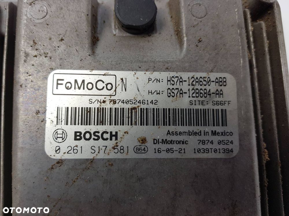 KOMPUTER SILNIKA ECU FORD FUSION MK5 HS7A-12A650-ABB - 3