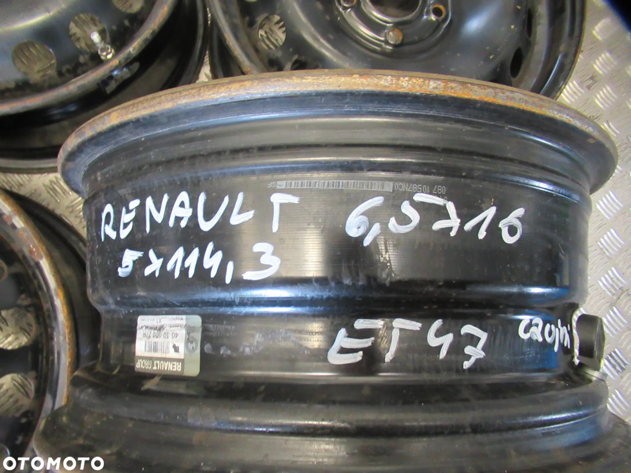 Felgi Renault Megane Scenic Captur Kadjar Laguna Dacia Duster 6,5Jx16 et47 5x114,3 CZUJNIKI - 4