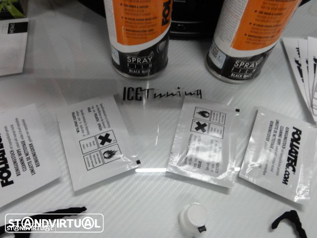 Kit de Tinta plástica removivel Foliatec em spray 2 x 400ml Preto Mate ou preto brilhante temos 30 cores em stock - 9
