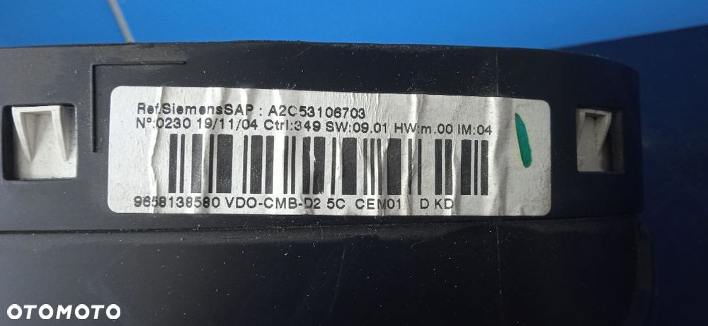 Licznik Peugeot 407 9658138580 - 3