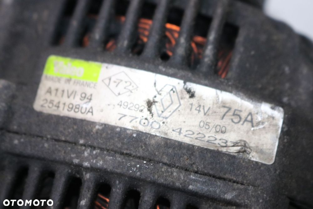 ALTERNATOR 75A RENAULT CLIO II  7700422237 - 3