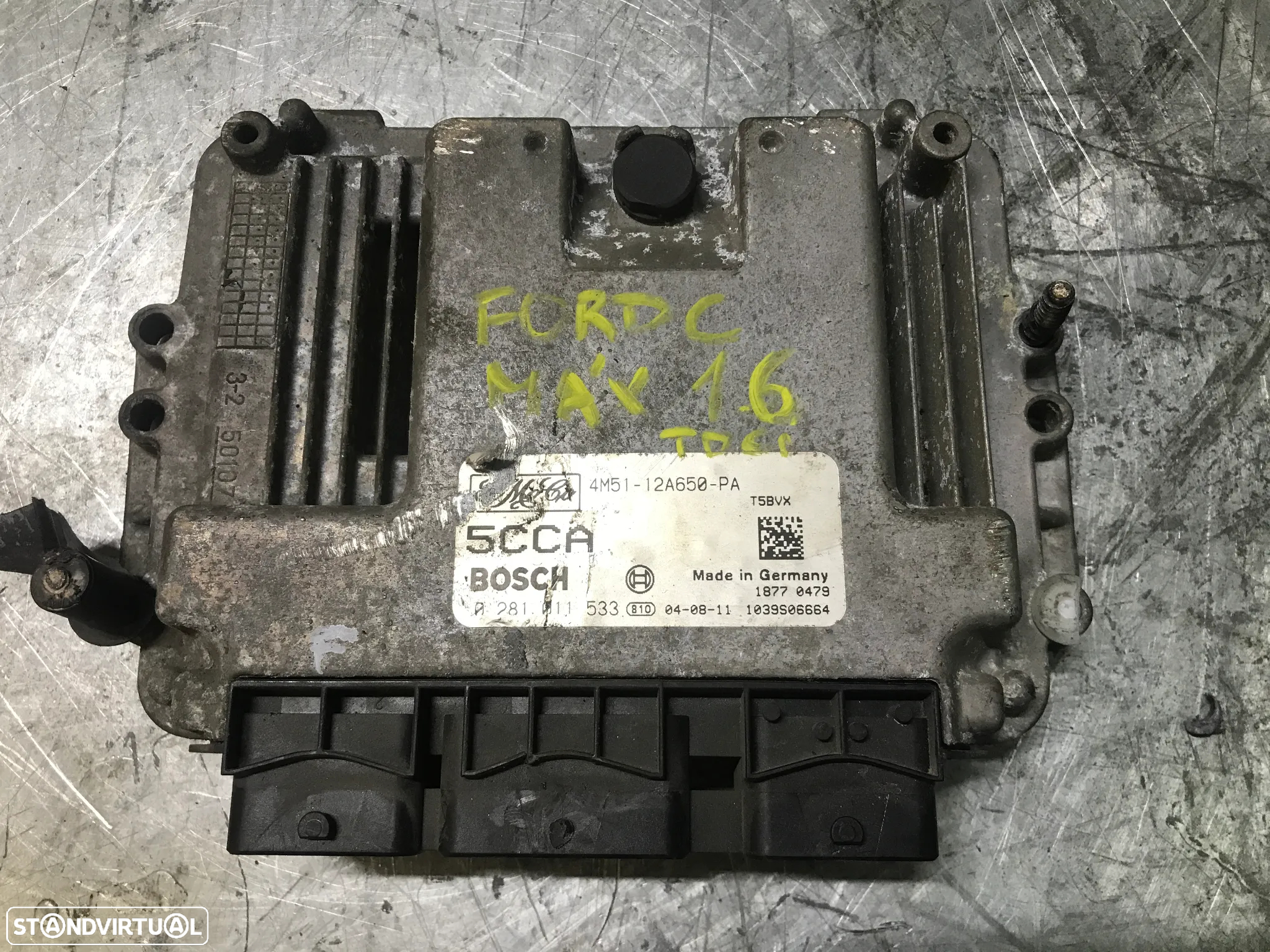 CENTRALINA DO MOTOR FORD FOCUS II / C-MAS 1.6TDCI 0281011533 4M51-12A650-PA - 2