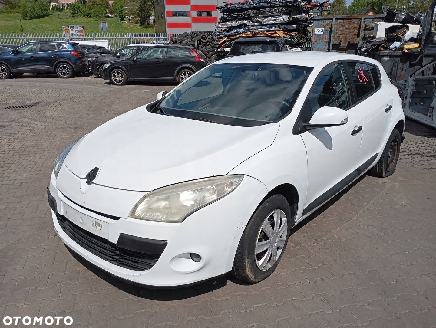 RENAULT MEGANE 3 III 08-11 PRZÓD ZDERZAK BŁOTNIK MASKA LAMPA OV369 0V369 - 1