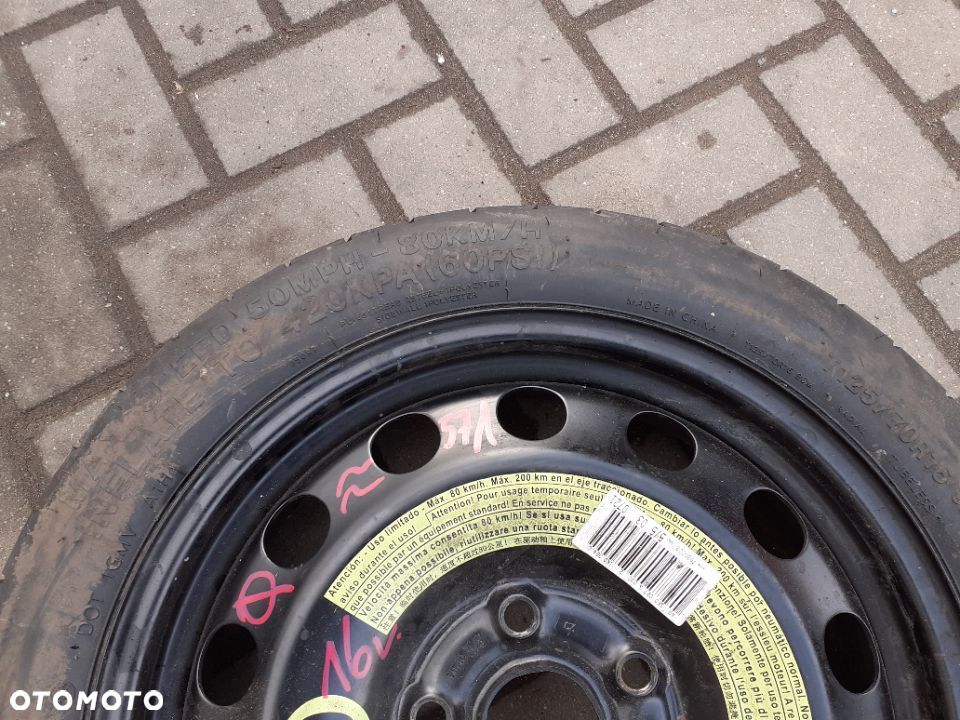KOŁO DOJAZDOWE ZAPASOWE ZAPASÓWKA DOJAZDÓWKA 5X110 VW AUDI SKODA SEAT - 2