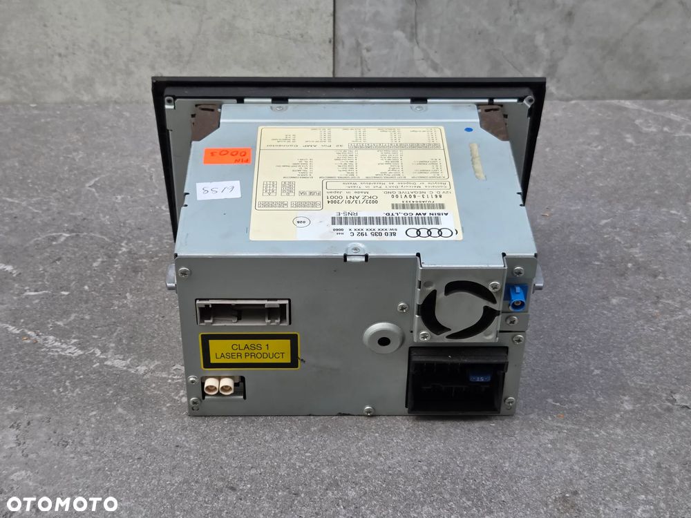AUDI A4 B6 B7 RADIO ODTWARZACZ NAWIGACJA RNS-E 2DIN 8E0035192C KOD STAN - 4