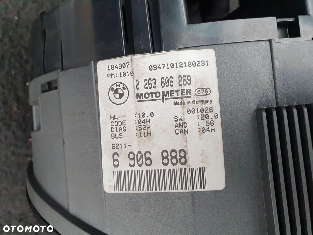 BMW 3 E46 1.9B LICZNIK ZEGARY PRĘDKOŚCIOMIERZ 6906888 - 4