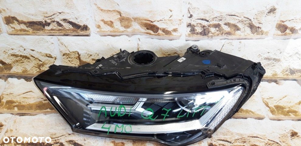 audi q7 lift 4m0 941 011c full led europa lewa idealna kompletna - 6