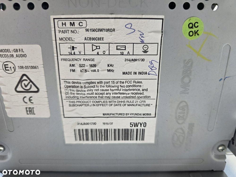 radio hyundai i20 ii 19r lift acb90c8ee - 4