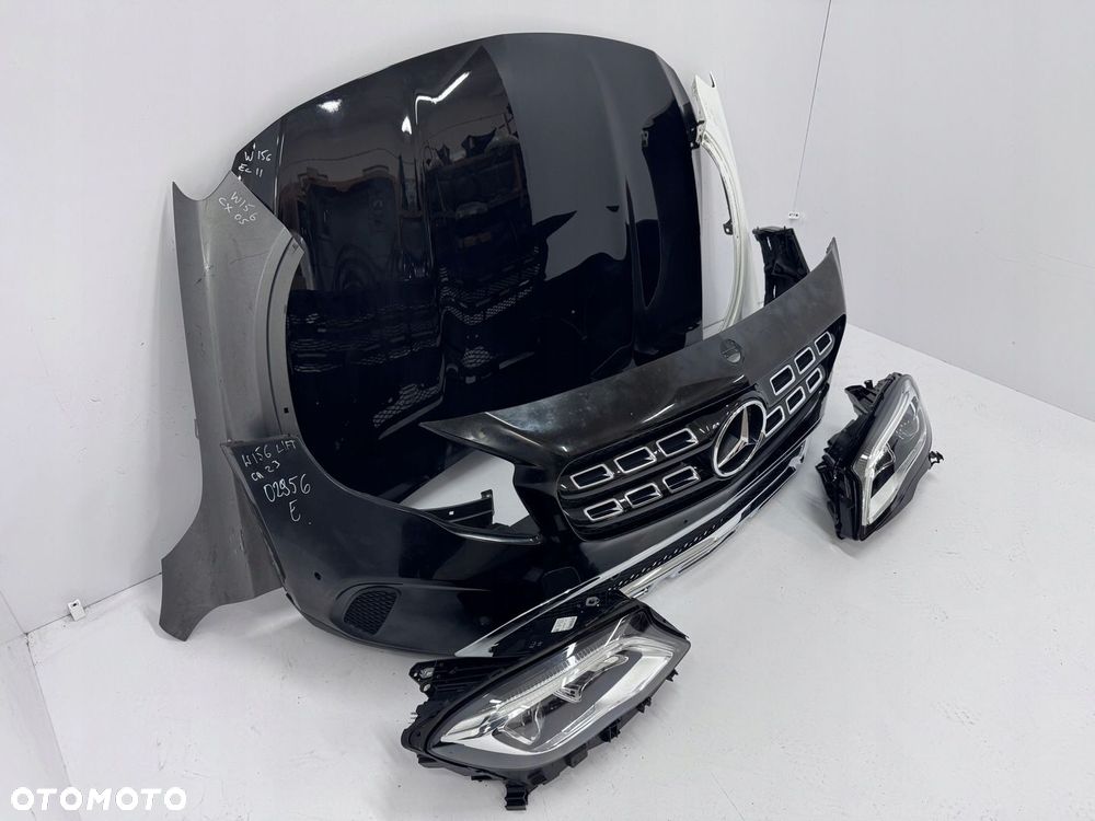 PRZÓD MERCEDES GLA X156 W156 A156 MASKA ZDERZAK BŁOTNIKI LAMPY - 2