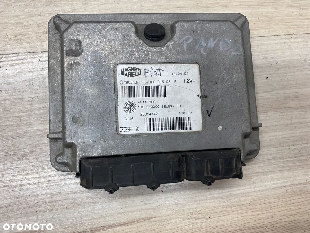 KOMPUTER STEROWNIK SILNIKA ECU  FIAT STILO 55180343 6200001505F AC11EC00 - 1