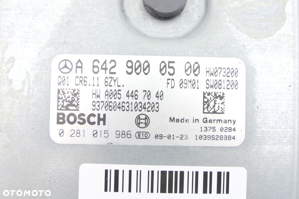 Sterownik Silnika ECU MERCEDES W204 3.0 CDI A6429000500 0281015986 - 5