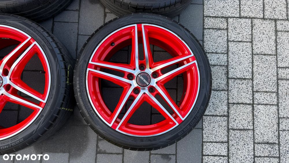 Koła r18 5x120 Borbet 225/40 ET30 8J bmw e46 e36 e39 e60 VW transporter t5 XRT8018 alufelgi KBA49282 - 11