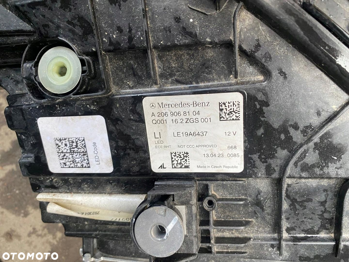 ZDERZAK MASKA LAMPY PAS PRZEDNI CHŁODNICE MERCEDES C KLASA W206 PAKIET AMG - 12