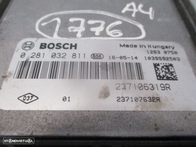 Centralina 237106319R 0281032811 237107632 RENAULT CLIO 4 FASE 1 2016 1.5DCI 75CV 5P BRANCO BOSCH - 4
