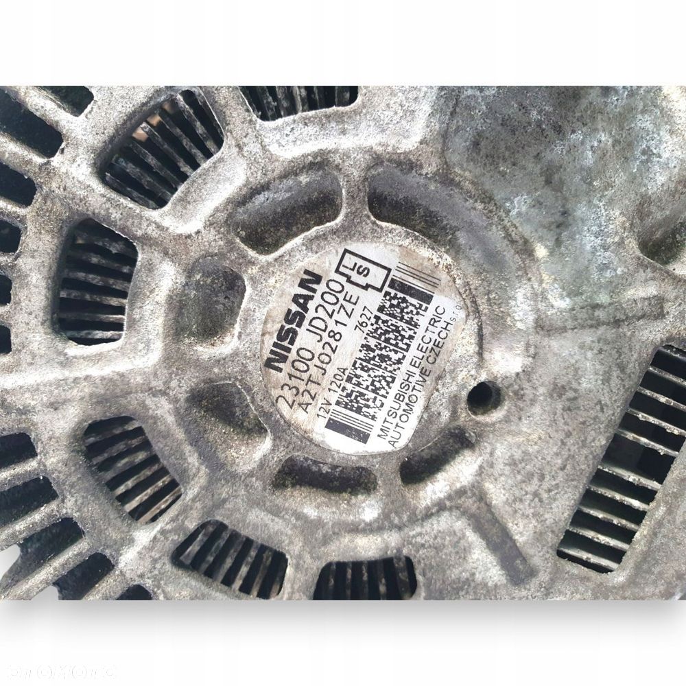 ALTERNATOR Nissan Qashqai J10 X-Trail T31 2.0 16V 120A 23100JD200 - 9
