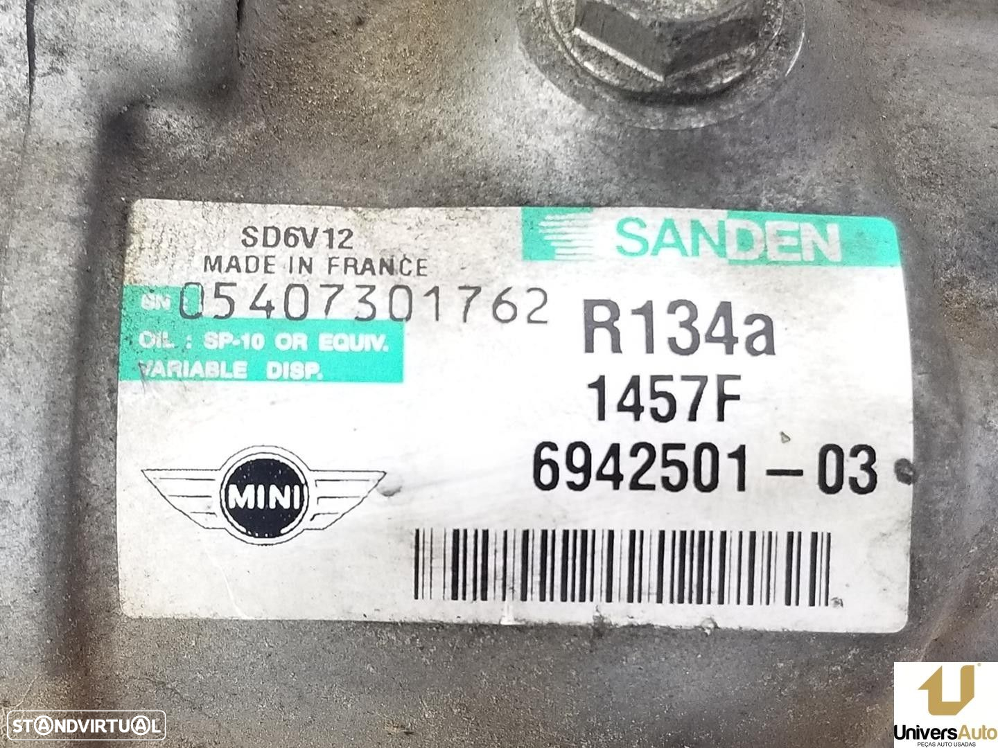 COMPRESSOR AR CONDICIONADO MINI MINI 2007 -64529223392 - 8