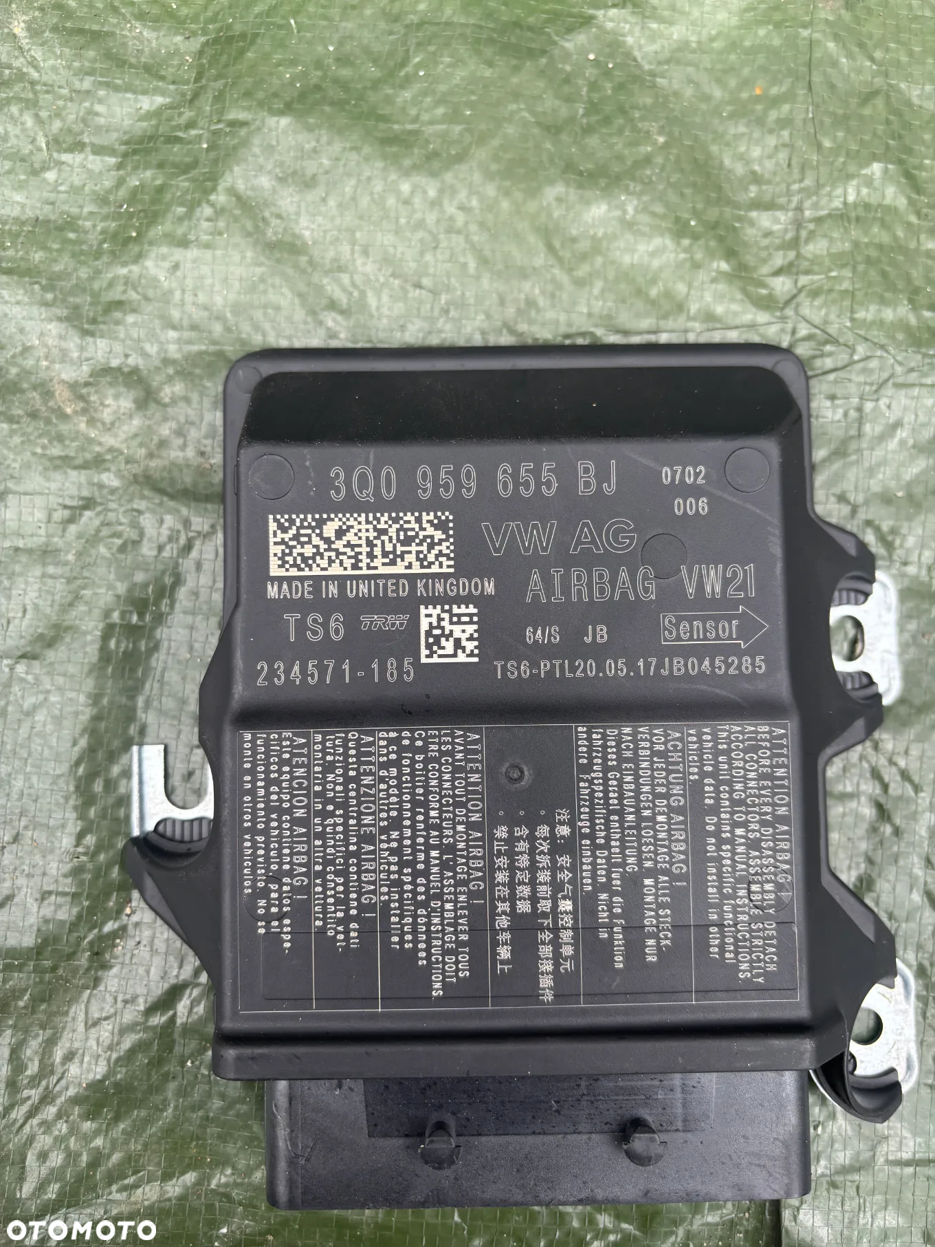 VW  skoda audi moduł sensor poduszek powietrznych airbag 3Q0959655BJ - 3