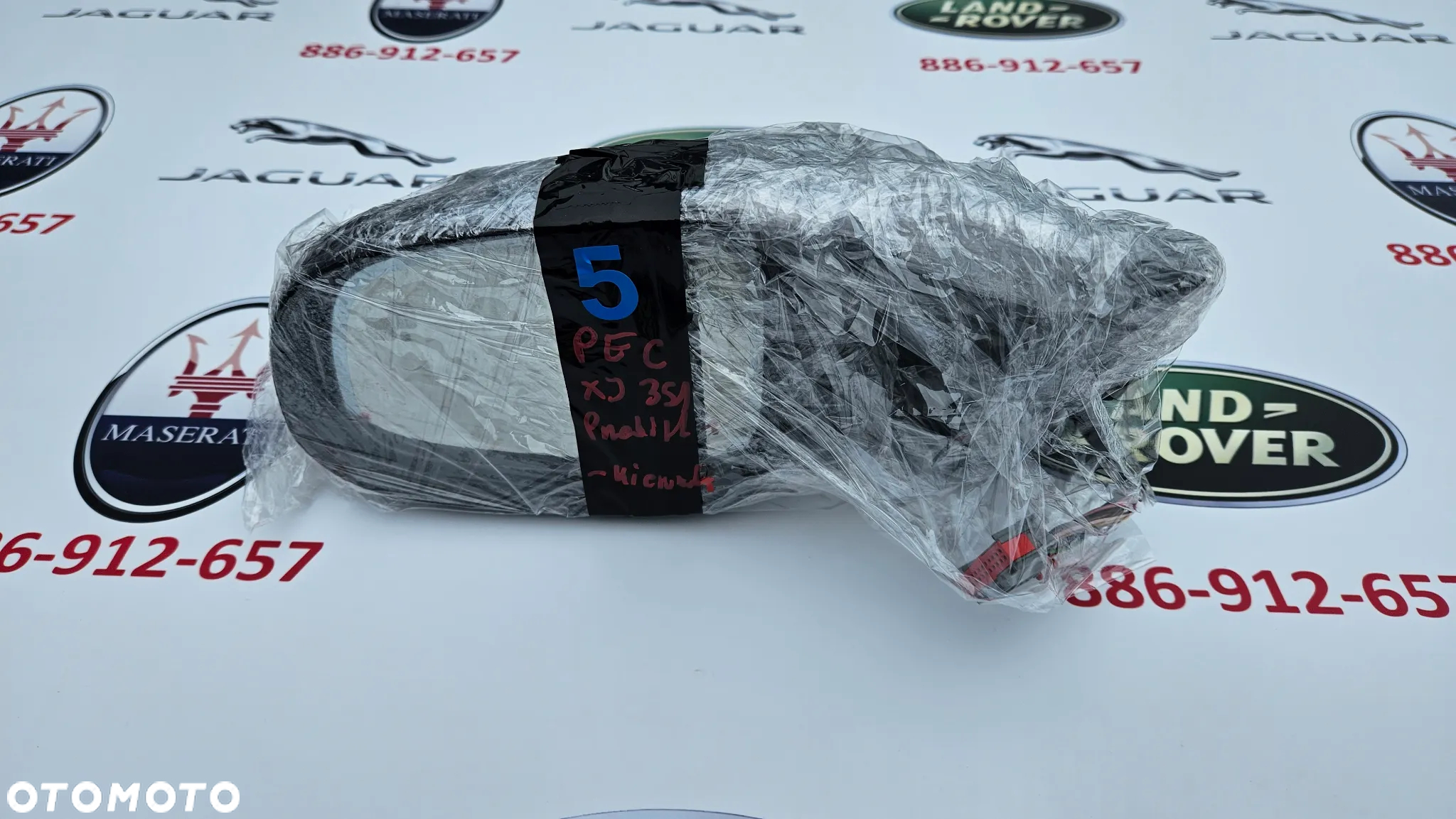 Jaguar XJ 351 2010-2015 Kompletne lusterko lewe Kierowcy USA KOLOR PEC 18 kabli - 14