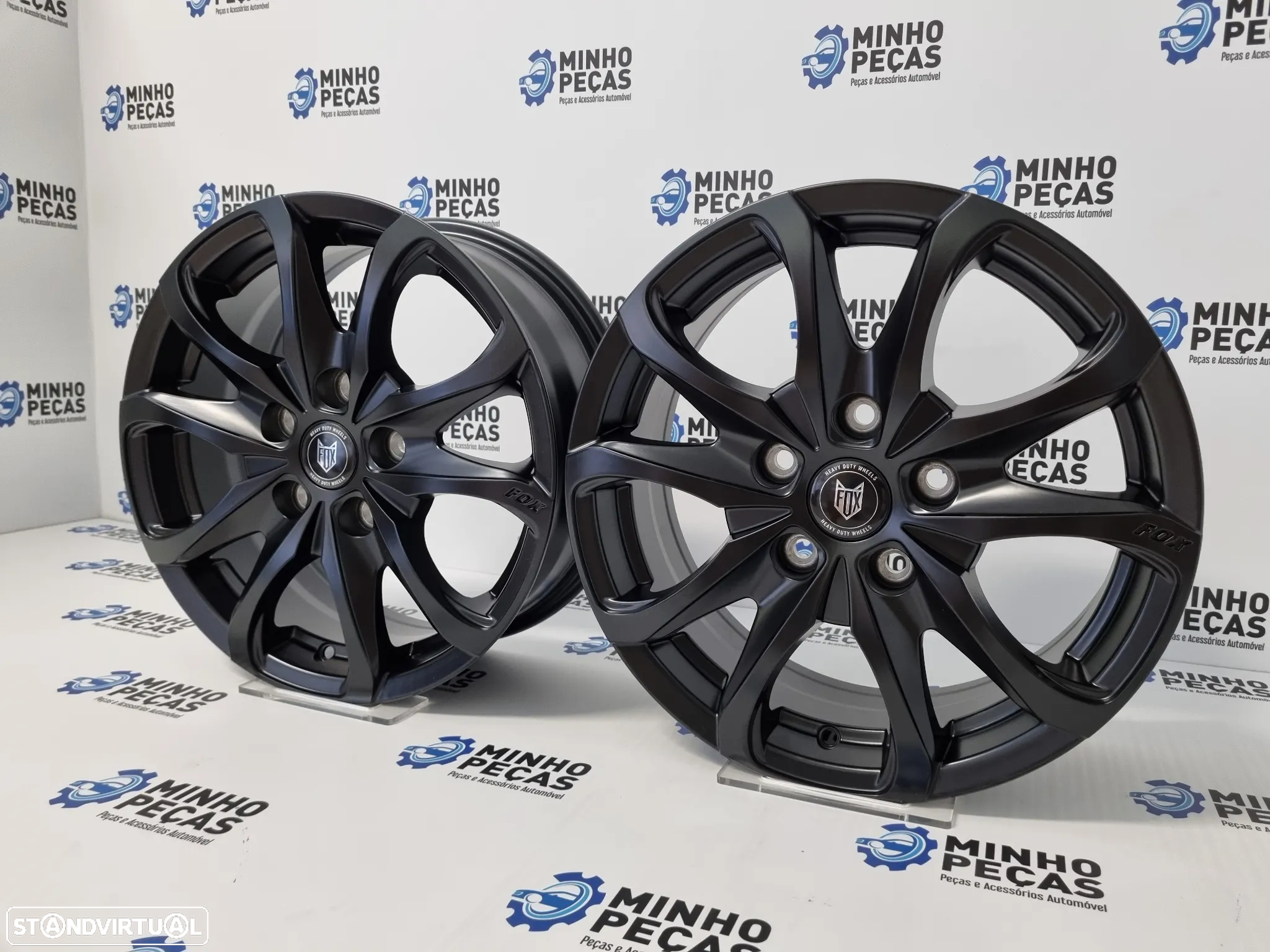 Jantes FOX OPUS em 16 Satin Black (5x118) - 3