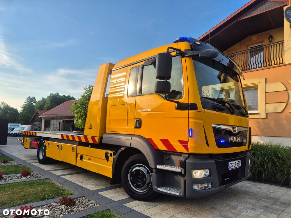 MAN TGL 12.250 POMOC DROGOWA PŁYTA HYDRAULICZAN FALKOM - 1