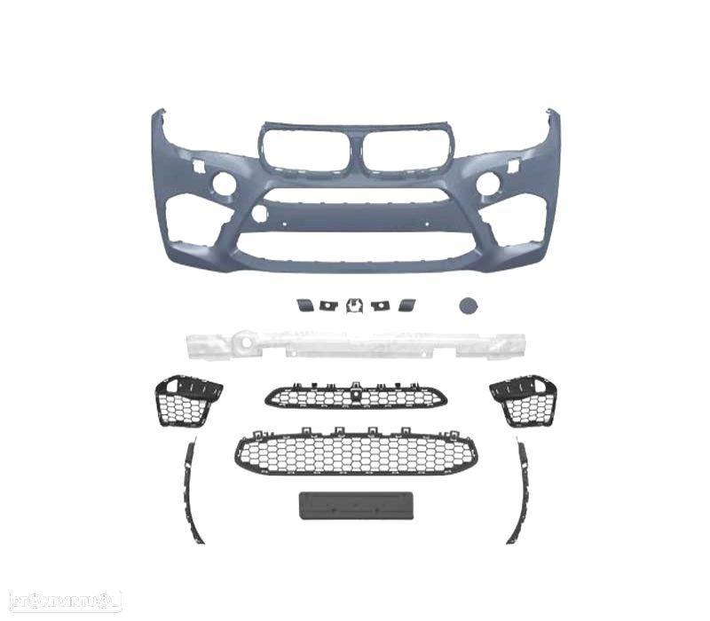 PARA-CHOQUES FRONTAL BMW X6 F16 14- LOOK X6M PDC SRA - 2