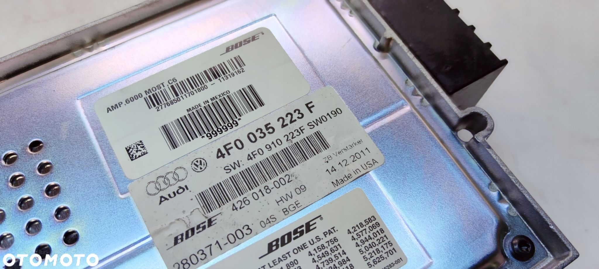 WZMACNIACZ BOSE AUDI A6 C6 4F0035223F 4F0910223F SPRAWNY - 7