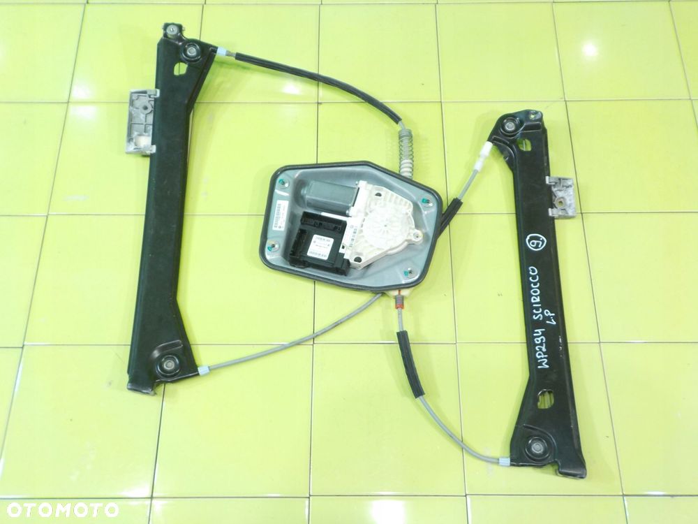 VW SCIROCCO 2.0 TSI 09r 3D podnosnik szyby lewy przod 1K8837401C 1Q0959702F - 1