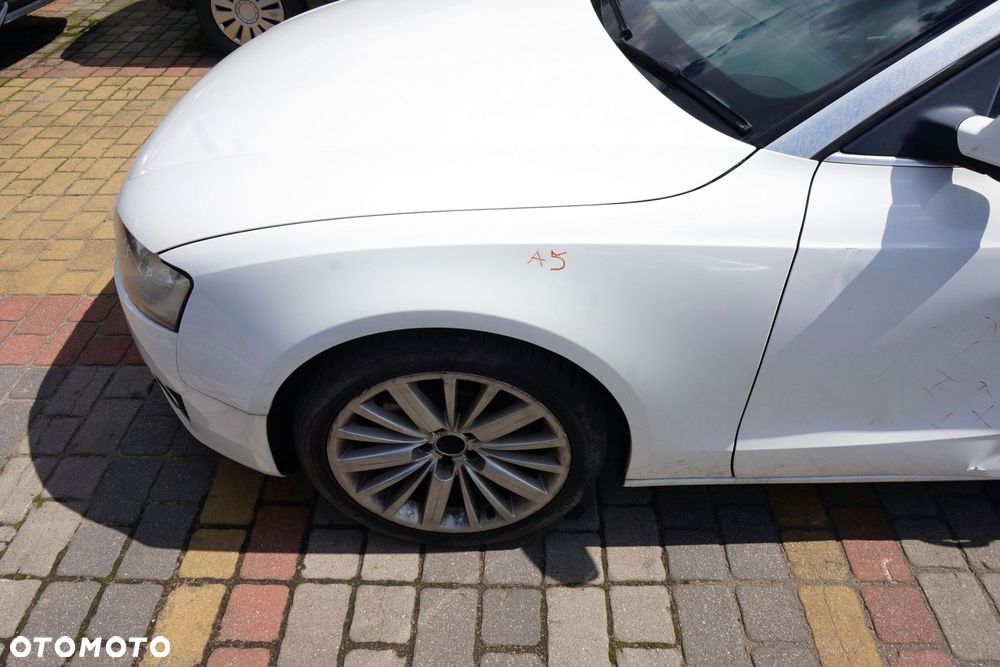 MASKA ZDERZAK BŁOTNIKI LAMPY A5 I 8T LY9C  AUDI 2007-2016 BIAŁY PRZÓD KOMPLETNY - 14