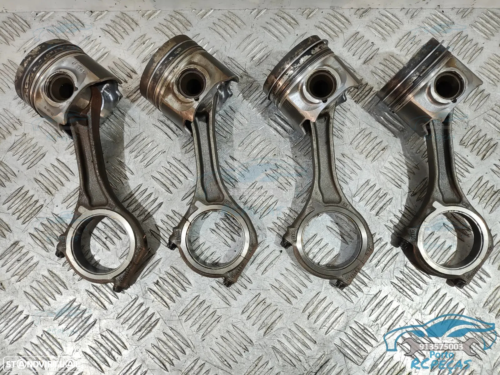 4 Pistões Audi - Motor CDU 3.0d V6 24v - 059AE - Pistão Piston - A5 | A6 | A7 | Q5 | Q7 - 5