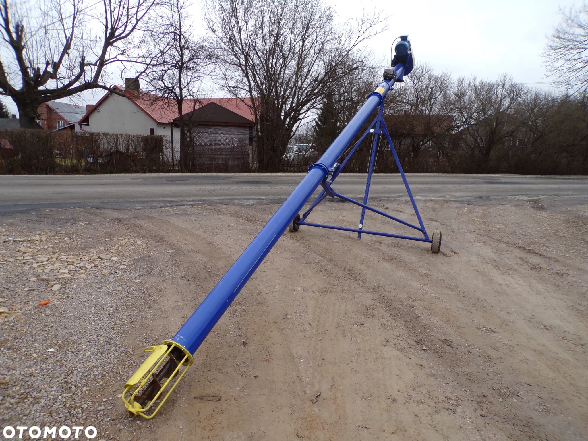 PODAJNIK/ PRZENOŚNIK ŚLIMAKOWY/Żmijka Do Zboża/ Pelletu/ Trocin Podajniki Przenośniki Ślimakowe Żmijki Fi 140 Fi 200/odciąg/ falownik/wysyp obrotowy/wózek /kosz - 2