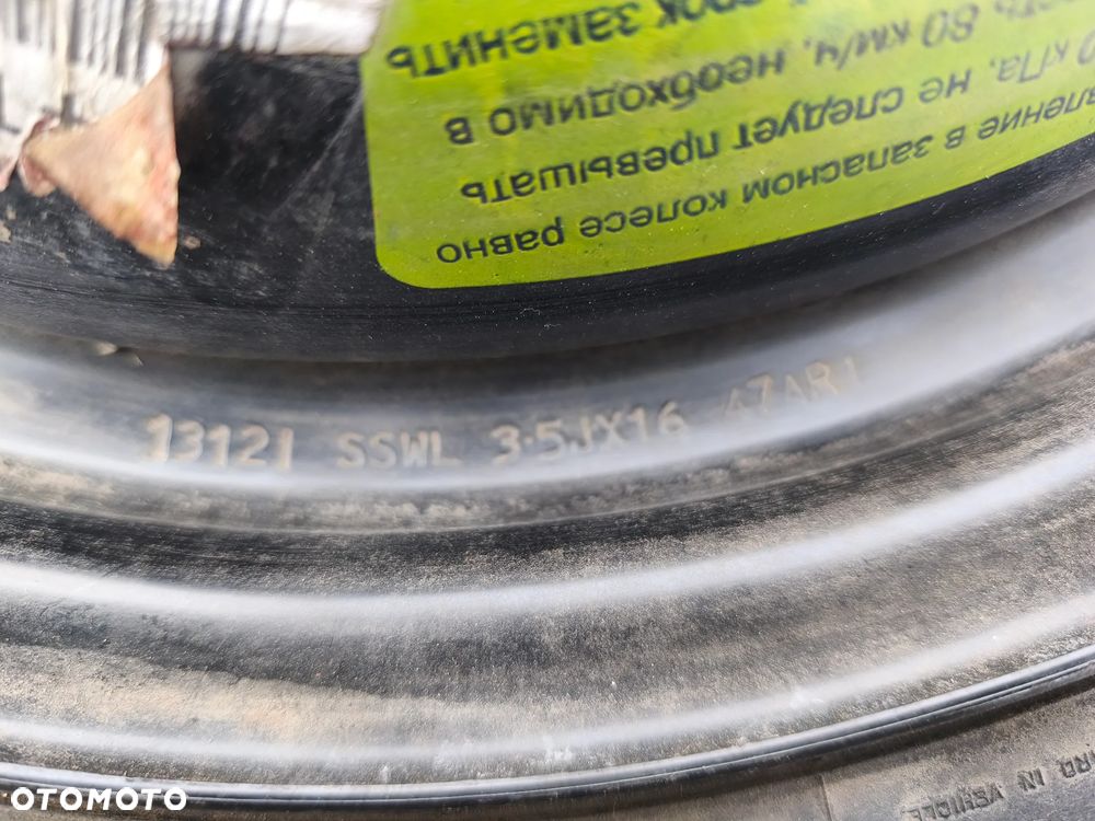 KOŁO DOJAZDOWE ZAPASOWE 135/90R16 16 CALI 4X108 CITROEN PEUGEOT OPEL - 4