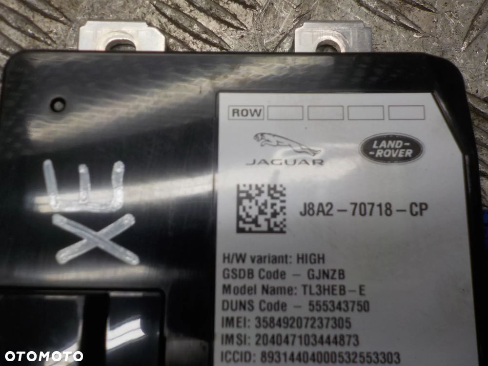 JAGUAR XE MODUŁ TELEFONU J8A2-70718-CP - 2