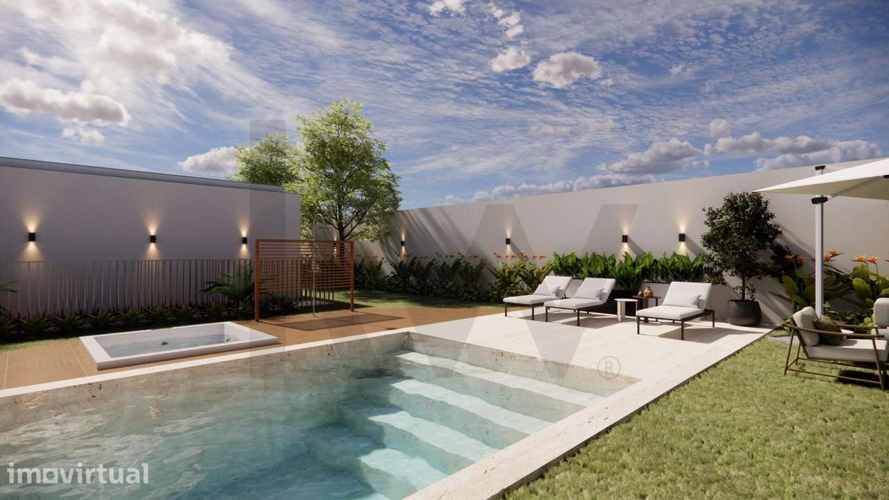 MORADIA DE LUXO T4 - 3 FRENTES – 2 PISOS - COM PISCINA E JARDIM - GUIM - Grande imagem: 4/20