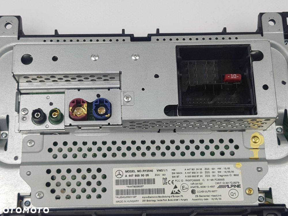 Wyświetlacz Ekran Radio Nawigacja Mercedes w447 V-klasa Vito A4479009005 - 8
