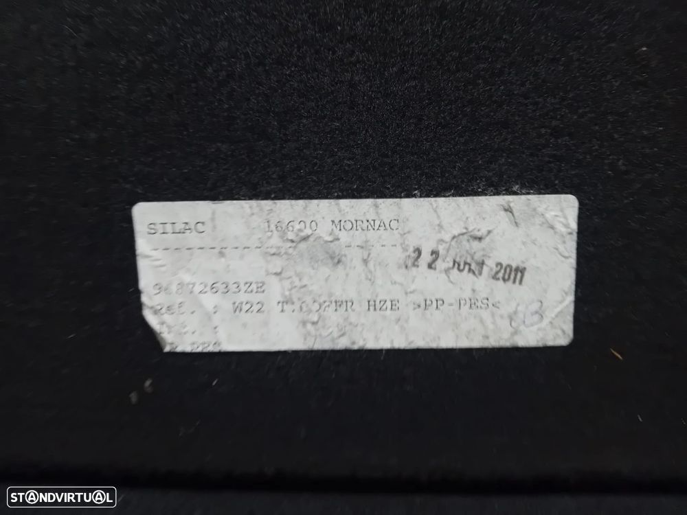 Carpete Mala Peugeot 508 SW Primeira Geração  96872633ZE Original - 4