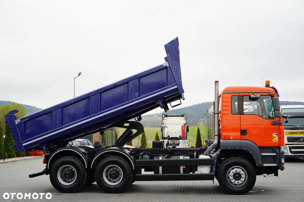 MAN TGA 33.350 / 6x4 / WYWROTKA / HYDROBURTA / MEILLER KIPPER / BORDMATIC / MANUAL / SPROWADZONY - 6