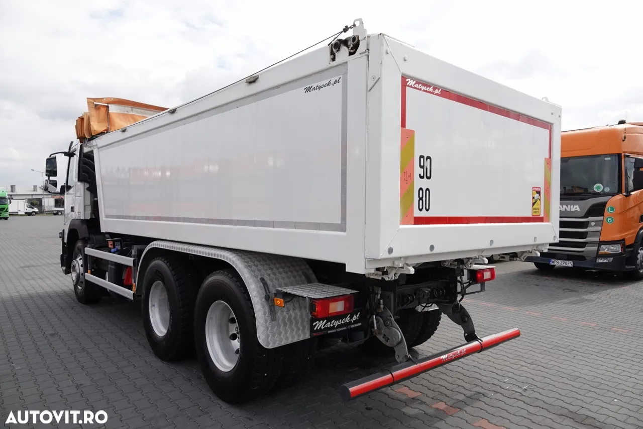 Volvo FMX 380 / 6x4 / CAMION BASCULANTE / 2019/ AXIE ELEVABILĂ / CAPACITATE DE ÎNCĂRCARE: 15.500 KG / GREUTATE: 10.500 KG / BASCULANĂ SPATE / EURO 6 / - 11