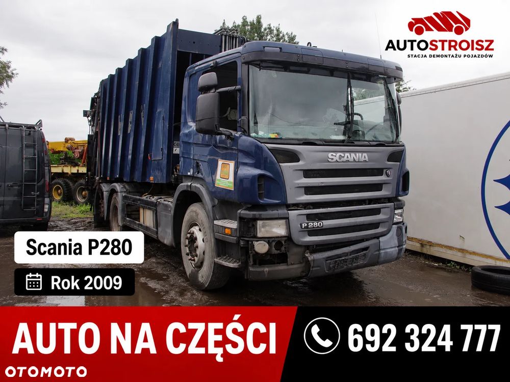 Auto na części - Scania P280 9.3 D 280 KM DC938 GR875 2009R Silnik Skrzynia Drzwi Maska Kabina Lampa Lusterko Klamka Szyba Deska Kokpit Sterownik Moduł Czujnik Licznik Panel Kierownica - 1