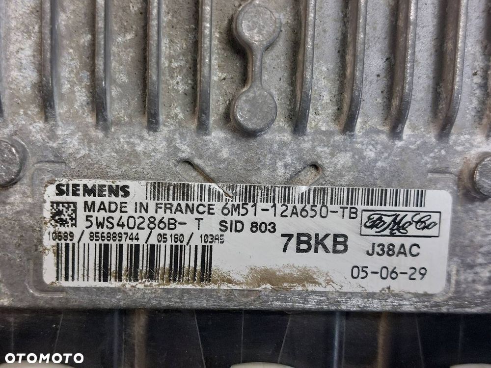 ZESTAW STARTOWY LICZNIK C-MAX I MK1 2.0 TDCI 6M51-12A650-TB 4M5T-10849-LM - 4