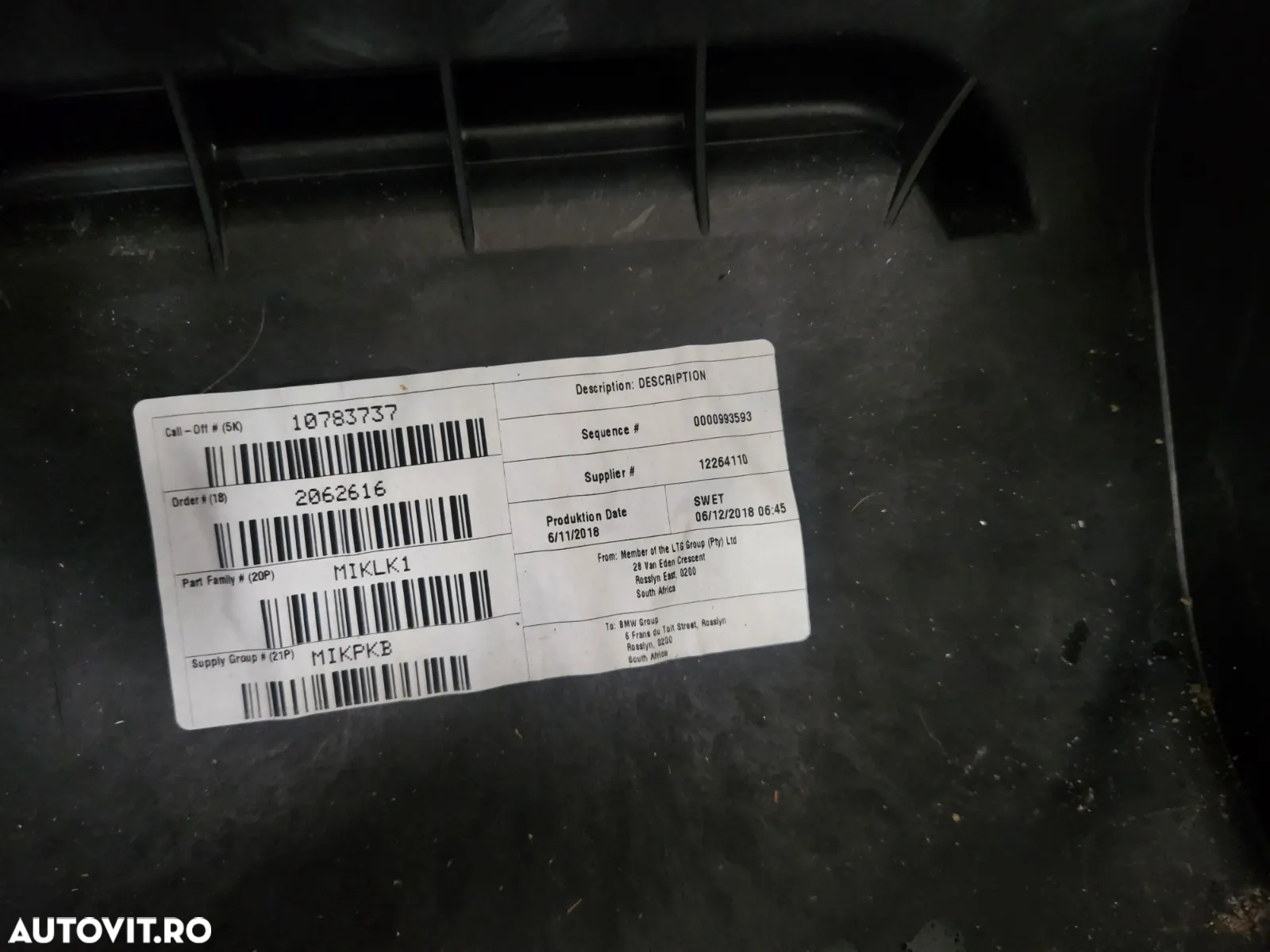 Cotiera Bmw X3 G01 Volan Stanga Dezmembrez Bmw X3 G01 - Dezmembrari Arad - 6