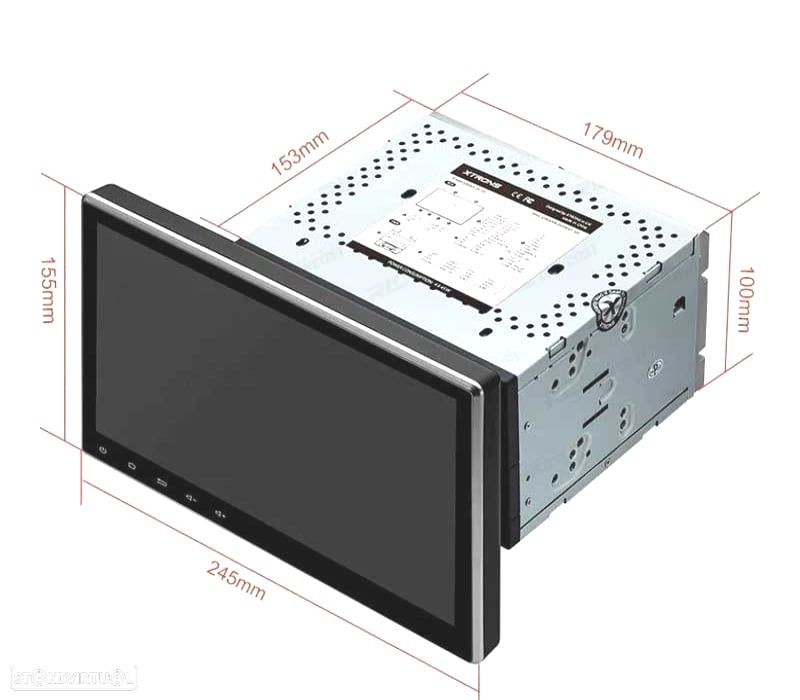 AUTO RÁDIO GPS 10.1" ANDROID 13 OCTA-CORE 2DIM MULTIMEDIA DVD - 2