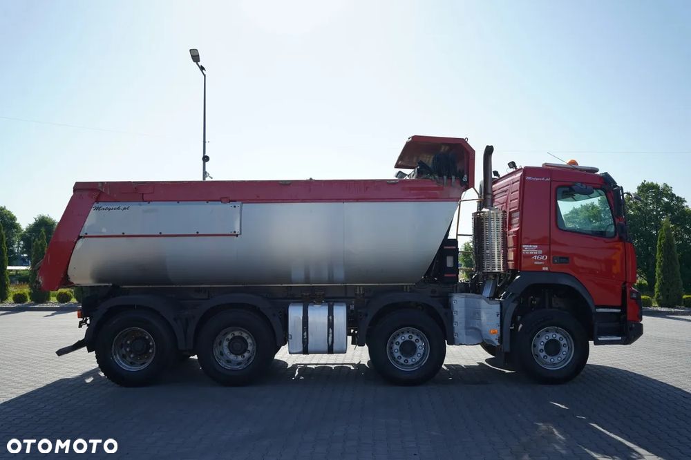 Volvo FMX 460 / 8x4 / WYWROTKA TYLNOZSYPOWA / HYDROKLAPA / I-SHIFT  / PLANDEKA  ELEKTRYCZNA  /  EURO 6 / - 13