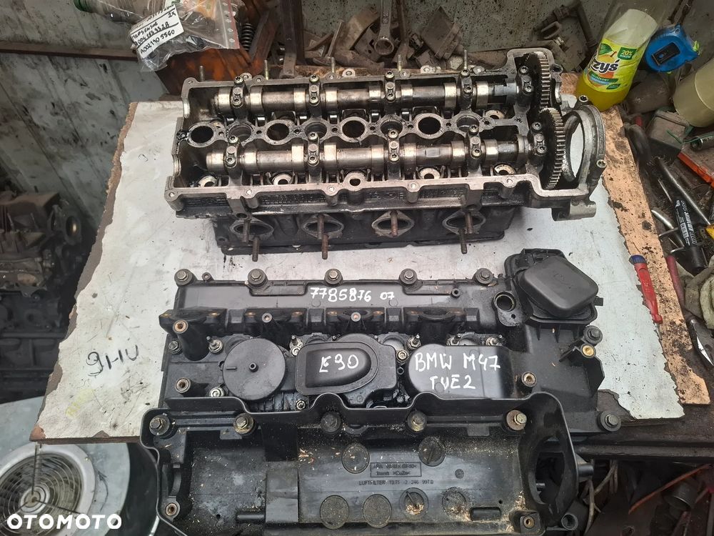 BMW 2,0d E90 M47 głowica 7785876  wałki - 1