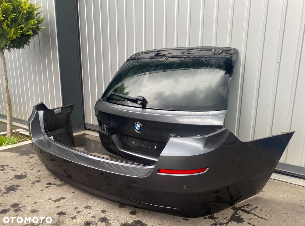 BMW 5 V  F11 F 11 kompletna KLAPA TYLNA z szybą tył pokrywa BAGAŻNIKA TYLNIA + zderzak tylny tylni tył B39 szyba tylna tylnia klapy w klapę tylną tył - 7