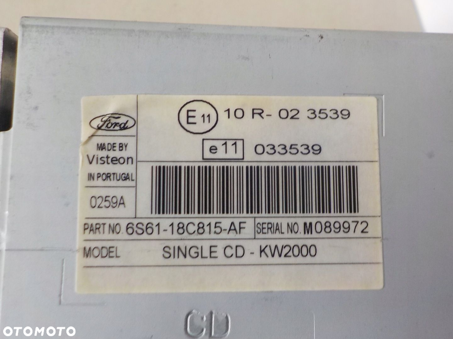 FORD FOCUS II MK2 C-MAX RADIO FABRYCZNE KOD - 2