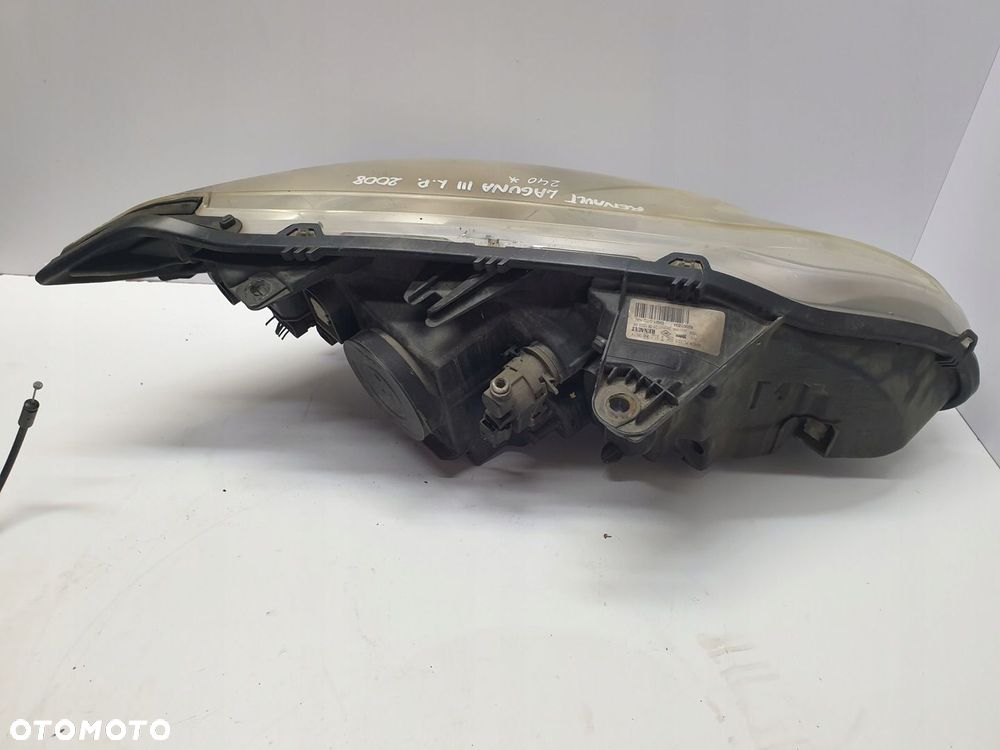 REFLEKTOR LAMPA PRZEDNIA PRAWA PRZÓD PRAWY RENAULT LAGUNA III 2008 ROK - 6