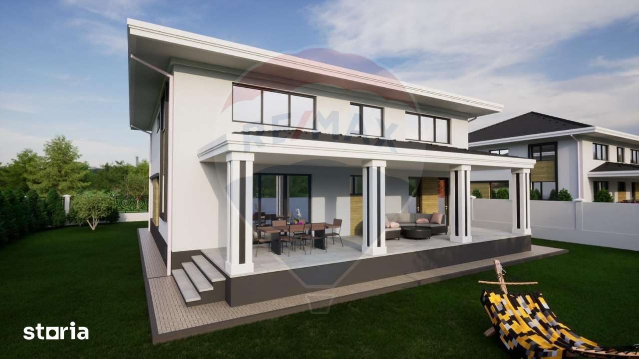 Vilă modernă P+1 în Ghimbav | 330 mp utili | Teren 815 mp - la roșu - Imagine principală: 3/20