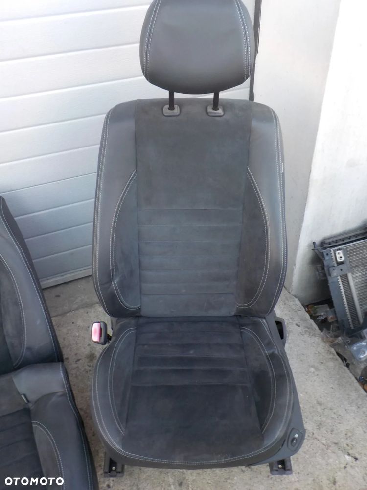 RENAULT LAGUNA III HB  FOTELE KANAPA SKÓRA ALCANTARA BOCZKI - 7