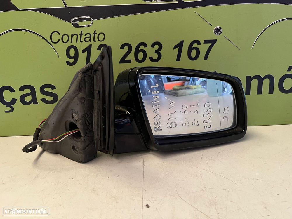 Bmw 5 E60 E61 - ESPELHO RETROVISOR REBATIVEL DIREITO - ER350 - 2